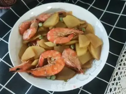 Make Shrimp peas and chips step 10