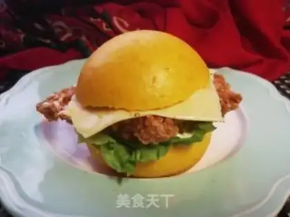 Make Chicken steak cheese medium burger step 11