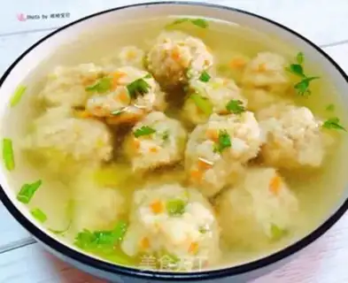 Make Lotus meatball soup step 11