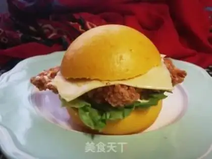 Make Chicken steak cheese medium burger step 12