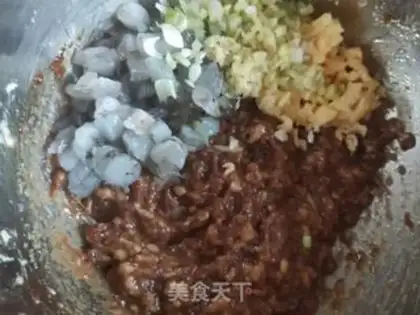 Make Pork, shrimp, dumpling step 10