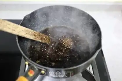 Make Red sugar pearl tea step 1