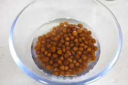 Make Red sugar pearl tea step 6