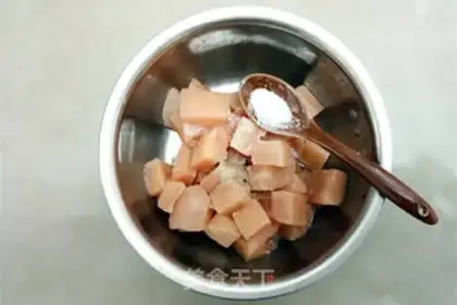 Make Fruit chicken step 1