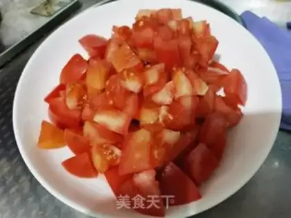 Make Tomato bean noodle step 1