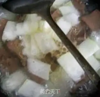 Make Goose blood melon soup step 5