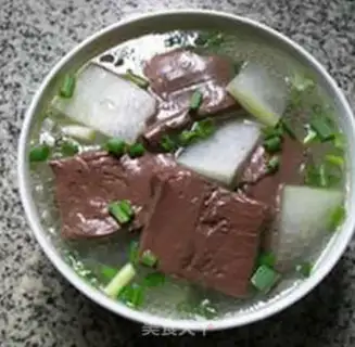 Make Goose blood melon soup step 7