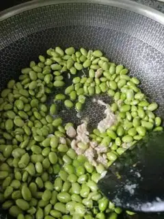 Make Meat and green beans step 2