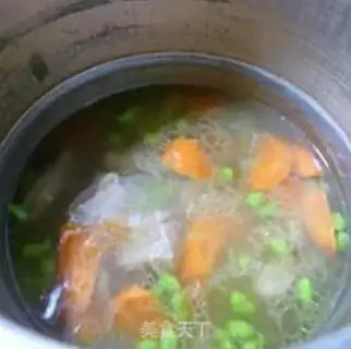 Make Carrot, soybean chop soup step 12