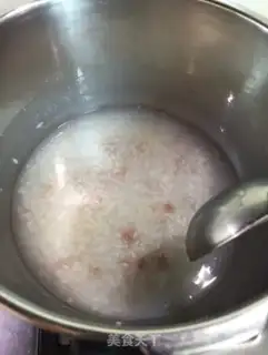 Make Mushroom beef congee step 6