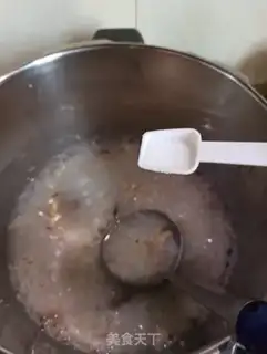 Make Mushroom beef congee step 8