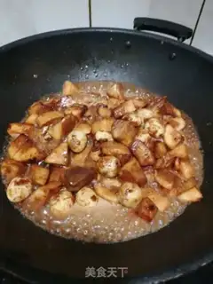 Make Quail egg apricot mushroom step 8