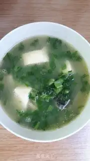 Make Soup with eggs and tofu step 8