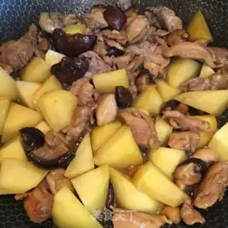 Make Potato mushrooms for chicken legs step 6
