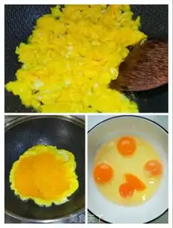 Make Potato fried eggs step 3