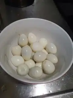Make Quail egg apricot mushroom step 0