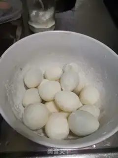 Make Quail egg apricot mushroom step 2
