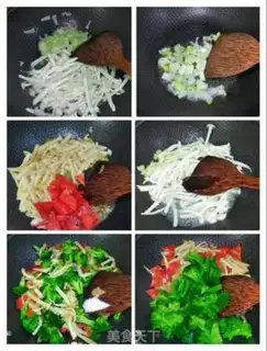 Make ♪ White mushrooms and sweet peppers and broccoli ♪ step 4