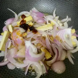 Make Soy onion fried beans step 8