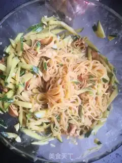 Make Soup cucumber fans dry tofu step 9