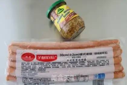 Make French mustard seed sausage bread step 0