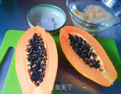 Make The papaya silver ear step 1