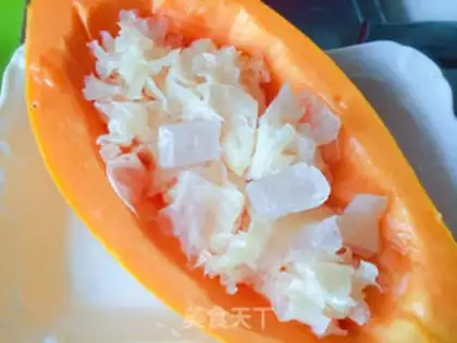 Make The papaya silver ear step 3