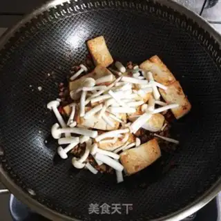 Make White mushrooms, tofu step 4