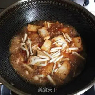 Make White mushrooms, tofu step 5