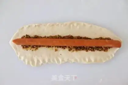 Make French mustard seed sausage bread step 10