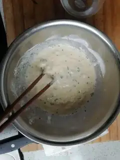 Make Sesame eggcake step 1