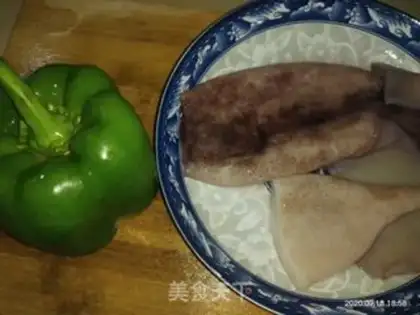 Make Squid pepper step 0