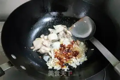 Make Five flowers for tofu step 2