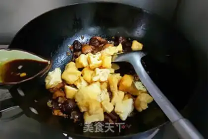Make Five flowers for tofu step 5