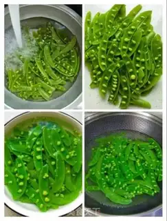 Make Fresh veggie mushrooms and sweet beans step 1