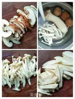 Make Fresh veggie mushrooms and sweet beans step 2