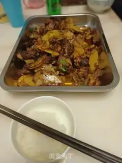 Make Dry pan ribs and rabbits step 12