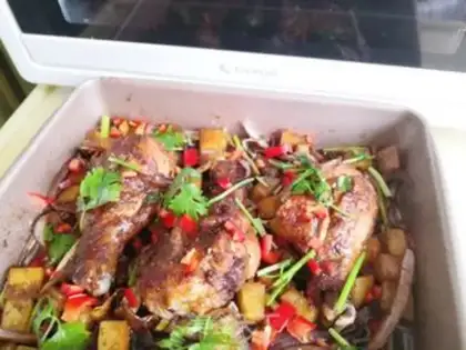 Make The chicken leg of the time step 6