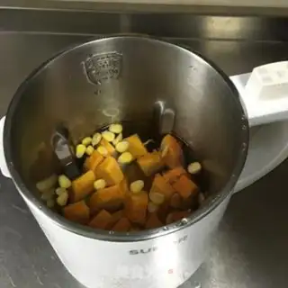 Make Pumpkin corn paste step 2