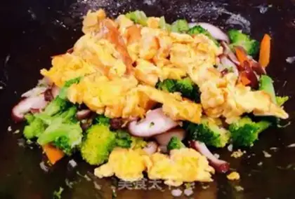 Make ♪ Orchid mushroom fried eggs ♪ step 8
