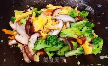 Make ♪ Orchid mushroom fried eggs ♪ step 9