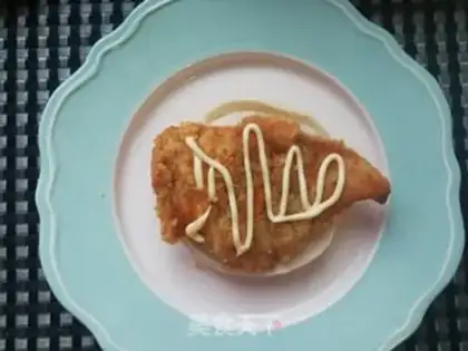 Make Chicken steak cheeseburger step 6