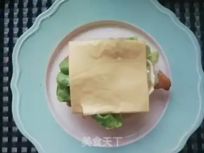 Make Chicken steak cheeseburger step 8