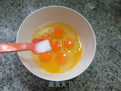 Make Crab stick chicken cake step 2