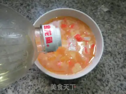 Make Crab stick chicken cake step 6