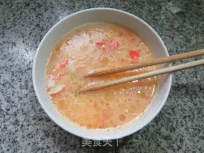 Make Crab stick chicken cake step 7