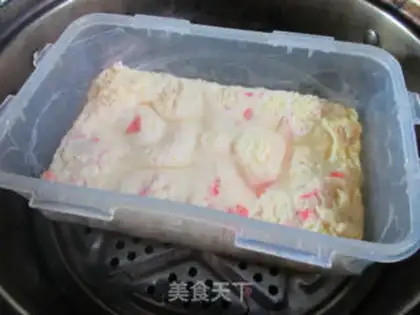 Make Crab stick chicken cake step 11