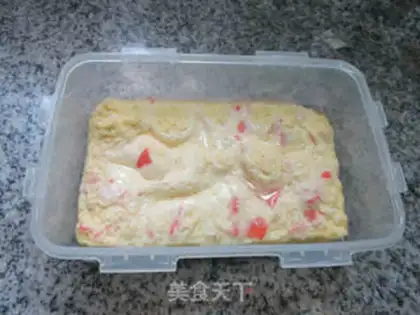 Make Crab stick chicken cake step 12