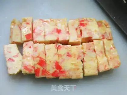 Make Crab stick chicken cake step 13
