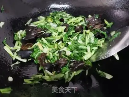 Make ♪ The greens make black moor ♪ step 3